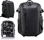 This professional camera bag at least holds 2 cameras and 4 lenses. The personalized dividers offer adaptable organization for your necessities and camera equipment, ensuring it's the ideal bag for any situation.